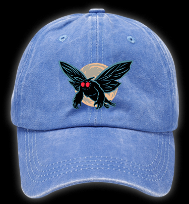 Mysterious Moth Fun Vintage Washed 100% Cotton Baseball Hat