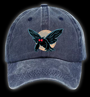 Mysterious Moth Fun Vintage Washed 100% Cotton Baseball Hat