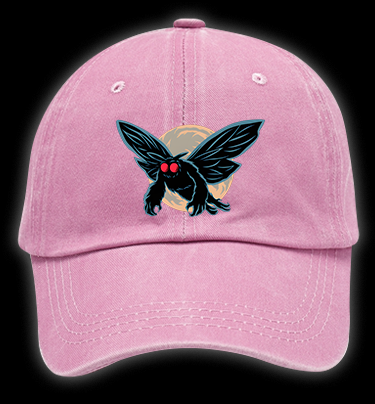 Mysterious Moth Fun Vintage Washed 100% Cotton Baseball Hat