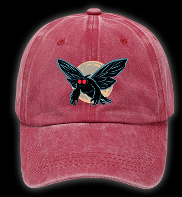 Mysterious Moth Fun Vintage Washed 100% Cotton Baseball Hat
