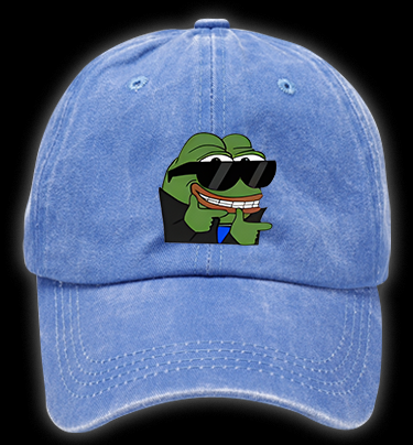 Frog's Meme Fun Vintage Washed 100% Cotton Baseball Hat