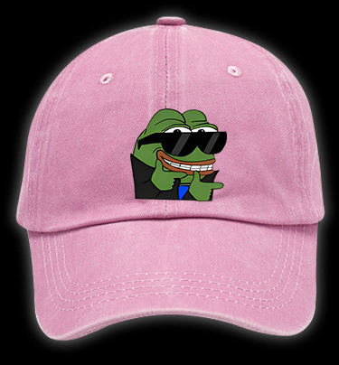 Frog's Meme Fun Vintage Washed 100% Cotton Baseball Hat