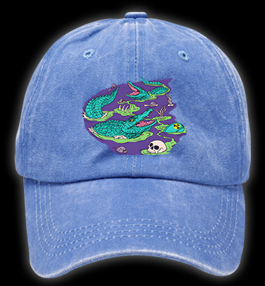 Croc's Disappoint Fun Vintage Washed 100% Cotton Baseball Hat