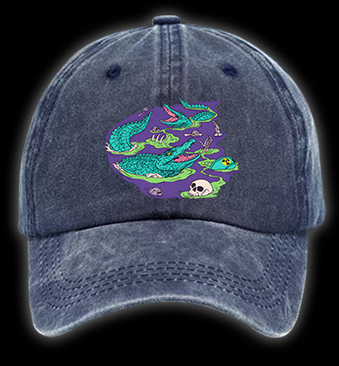 Croc's Disappoint Fun Vintage Washed 100% Cotton Baseball Hat