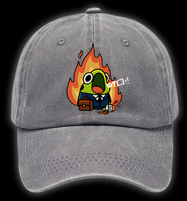 Frog Hates Working Vintage Washed 100% Cotton Baseball Hat