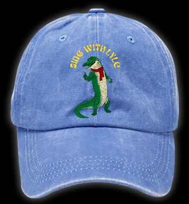 Singing Croc Fun Vintage Washed 100% Cotton Baseball Hat