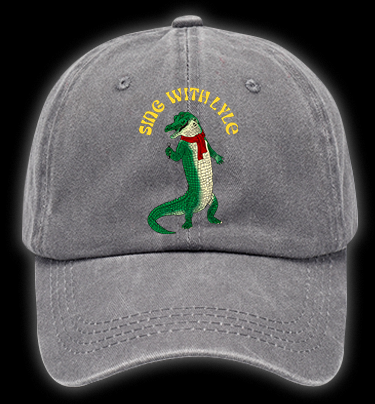 Singing Croc Fun Vintage Washed 100% Cotton Baseball Hat