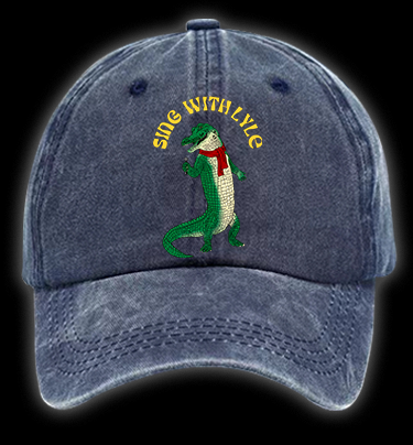 Singing Croc Fun Vintage Washed 100% Cotton Baseball Hat