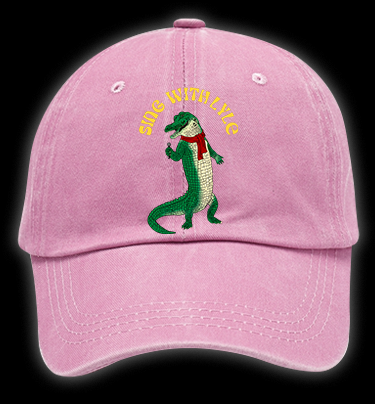Singing Croc Fun Vintage Washed 100% Cotton Baseball Hat