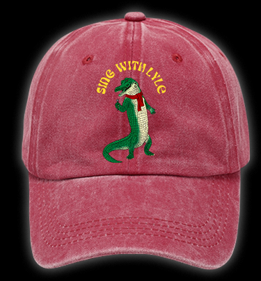 Singing Croc Fun Vintage Washed 100% Cotton Baseball Hat
