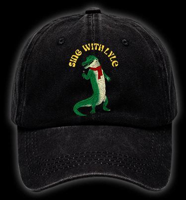 Singing Croc Fun Vintage Washed 100% Cotton Baseball Hat