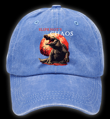 Chaos Croc Fun Vintage Washed 100% Cotton Baseball Hat