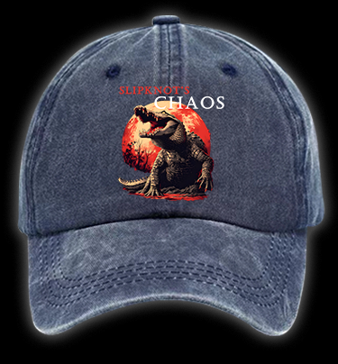 Chaos Croc Fun Vintage Washed 100% Cotton Baseball Hat