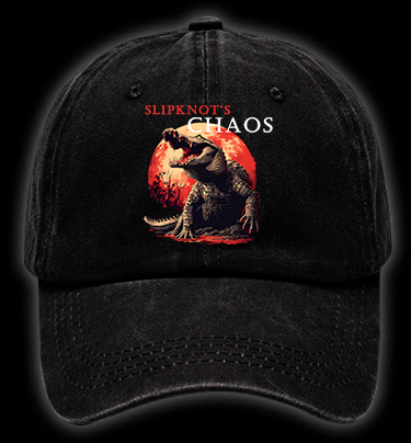 Chaos Croc Fun Vintage Washed 100% Cotton Baseball Hat