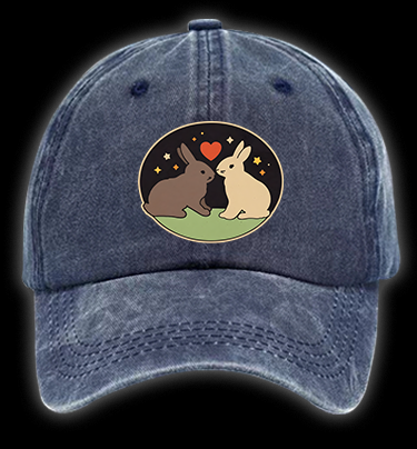 Rabbit's Teacher Wedding Vintage Washed 100% Cotton Baseball Hat