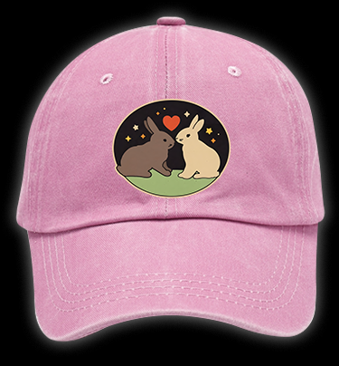 Rabbit's Teacher Wedding Vintage Washed 100% Cotton Baseball Hat