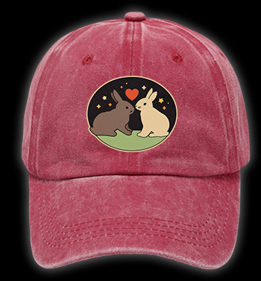 Rabbit's Teacher Wedding Vintage Washed 100% Cotton Baseball Hat