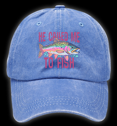 Fish's Bible Style Vintage Washed 100% Cotton Baseball Hat