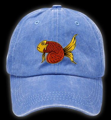 Fish's Funk Style Vintage Washed 100% Cotton Baseball Hat