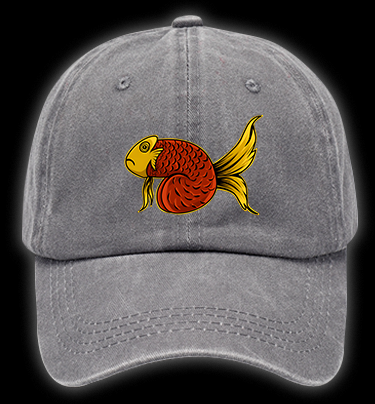 Fish's Funk Style Vintage Washed 100% Cotton Baseball Hat