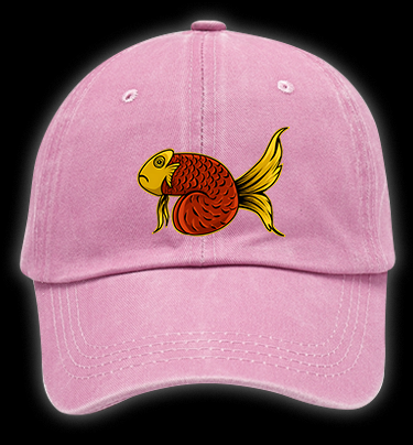 Fish's Funk Style Vintage Washed 100% Cotton Baseball Hat