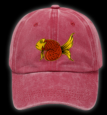 Fish's Funk Style Vintage Washed 100% Cotton Baseball Hat
