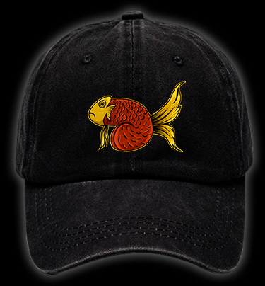 Fish's Funk Style Vintage Washed 100% Cotton Baseball Hat