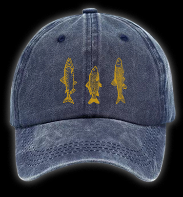 Fish's Bible Style Vintage Washed 100% Cotton Baseball Hat