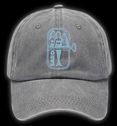 Fishy Mermaid Style Vintage Washed 100% Cotton Baseball Hat