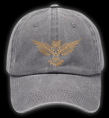 Owl's Bible Style Vintage Washed 100% Cotton Baseball Hat