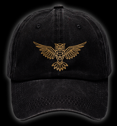 Owl's Bible Style Vintage Washed 100% Cotton Baseball Hat