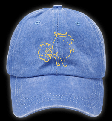 Capybara's Fart Vintage Washed 100% Cotton Baseball Hat