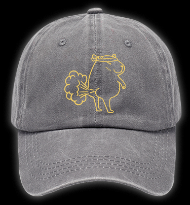 Capybara's Fart Vintage Washed 100% Cotton Baseball Hat