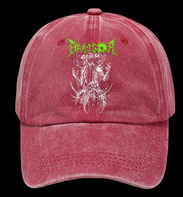 Droussor Cthulhu Death Metal Vintage Washed 100% Cotton Baseball Hat