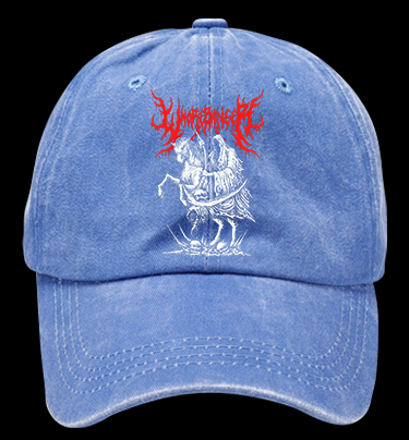 Wormranger Grim Reaper Death Metal Vintage Washed 100% Cotton Baseball Hat