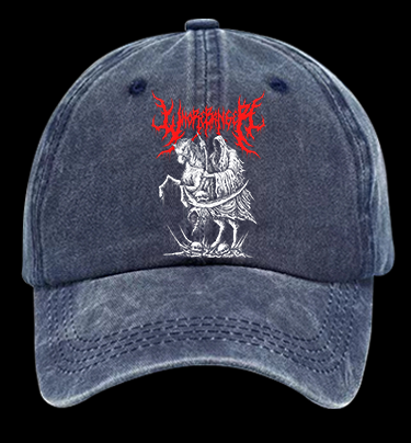 Wormranger Grim Reaper Death Metal Vintage Washed 100% Cotton Baseball Hat