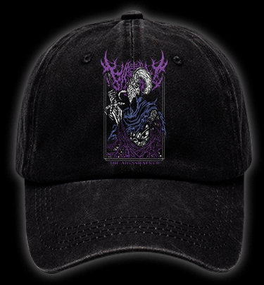Abyss Walker Dark Fantasy Vintage Washed 100% Cotton Baseball Hat