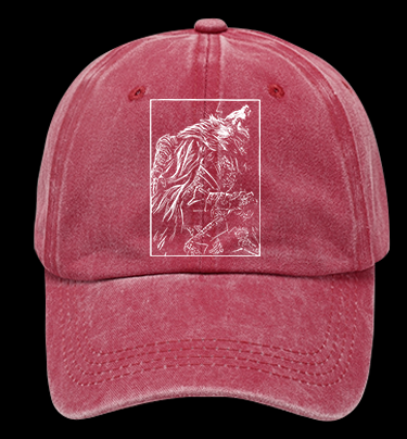 Blaiidd Wolf Vintage Washed 100% Cotton Baseball Hat