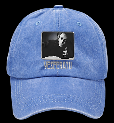 Yesferatu Classic Vampire Vintage Washed 100% Cotton Baseball Hat