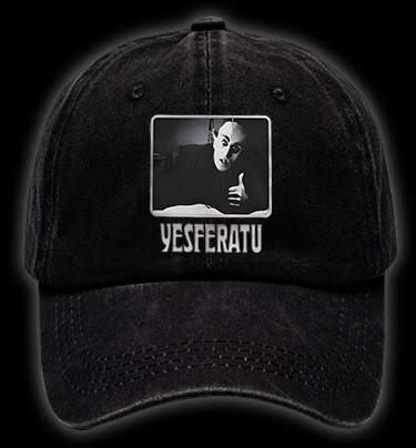 Yesferatu Classic Vampire Vintage Washed 100% Cotton Baseball Hat