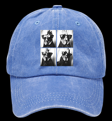 Gogglehead Chicken Vintage Washed 100% Cotton Baseball Hat