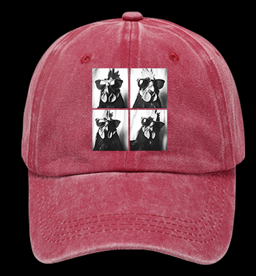 Gogglehead Chicken Vintage Washed 100% Cotton Baseball Hat