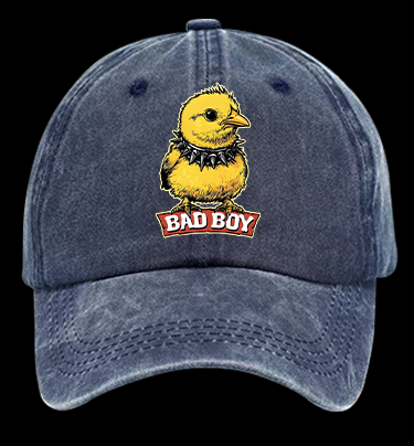 Bad Boy Birdie Vintage Washed 100% Cotton Baseball Hat