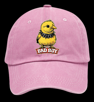 Bad Boy Birdie Vintage Washed 100% Cotton Baseball Hat
