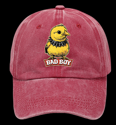 Bad Boy Birdie Vintage Washed 100% Cotton Baseball Hat