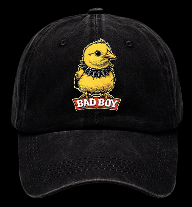 Bad Boy Birdie Vintage Washed 100% Cotton Baseball Hat