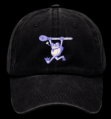 Frog's Happy Moment Vintage Washed 100% Cotton Baseball Hat