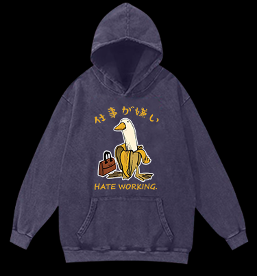 Lazy Goose Vintage Washed 100% Cotton Hoodie