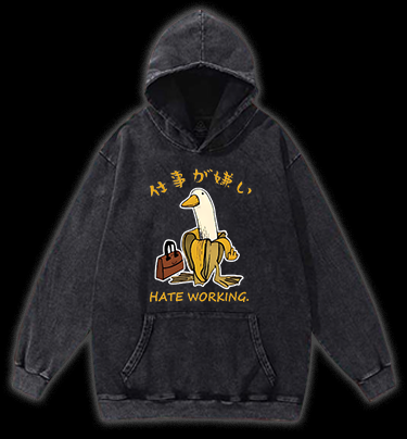 Lazy Goose Vintage Washed 100% Cotton Hoodie