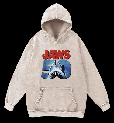 50 Years of Sharky Shenanigans Vintage Washed 100% Cotton Hoodie